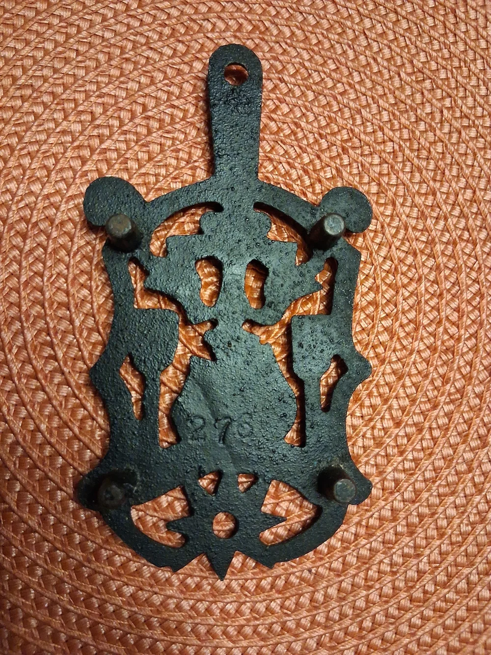 Vintage Cast Iron Footed Trivets Lot of 3